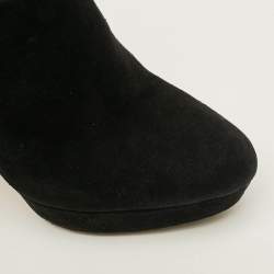 مملوكة مسبقًا Miu Miu Size 36.5 Black Suede Platform Booties
