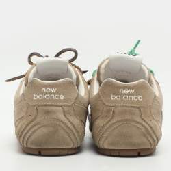 Pre Owned Miu Miu x New Balance 530 SL Size 40 Brown Suede Low Top Sneakers