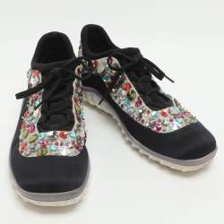 مملوكة مسبقًا حذاء رياضي ميو ميو زينة كريستال نيوبيرين أسود سهل الارتداء مقاس 41