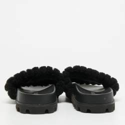 مملوكة مسبقًا صندل سلايد ميو ميو مطاط وردي مقاس 41