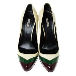 Miu Miu Multicolor Patent Leather Pumps Size 36
