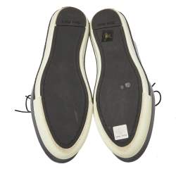 Pre Owned Miu Miu Black Brogue Leather Oxford Platform Sneakers Size 40