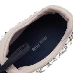 Pre Owned Miu Miu Multicolor Satin Astro Sneakers Size 36