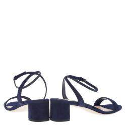 Miu Miu Purple Suede Ankle Strap Sandals Size 38.5