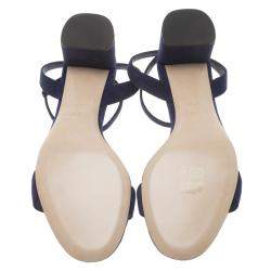Miu Miu Purple Suede Ankle Strap Sandals Size 38.5