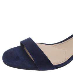 Miu Miu Purple Suede Ankle Strap Sandals Size 38.5