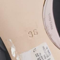 Miu Miu Black Patent Leather Round Toe Pumps Size 36