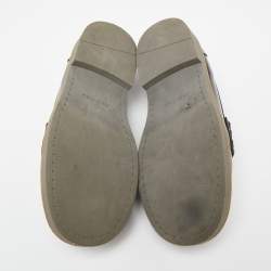 Pre Owned حذاء لوفرز ميو ميو جلد أسود سليب أون مقاس 36