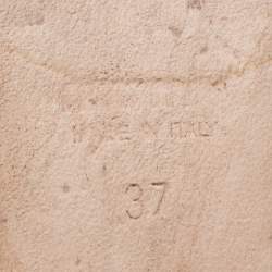 مملوكة مسبقًا Miu Miu Black Patent Leather Bow Embellished Slides Size 37