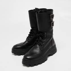 Louis Vuitton pre-owned Buckled Combat Boots - Farfetch