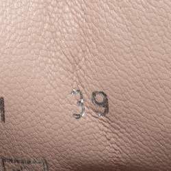 مملوكة مسبقًا Miu Miu Dark Green Python Embossed Embellished Cap Toe Sneakers Size 39