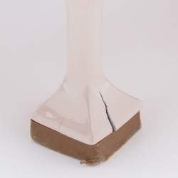 Miu Miu Beige Patent Leather Crystal and Pearl Embellished Pumps Size 39