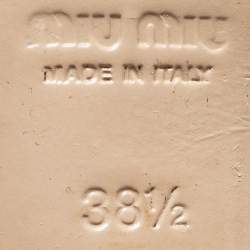 Pre Owned Miu Miu Black Suede Platform Pumps Size 38.5