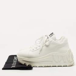 Miu Miu White Leather Platform Sneakers Size 38