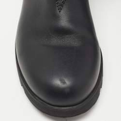 Miu Miu Black Fur and Leather Biker Boots Size 37