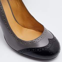 مملوكة مسبقًا حذاء كعب عالى ميو ميو نعل سميك جلد بنى مقاس 38