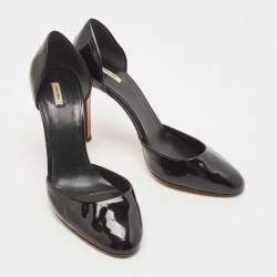 Miu Miu Black Patent Leather D'orsay Pumps Size 38