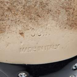 مملوكة مسبقًا Miu Miu Black Patent Leather Studded Pumps Size 38.5