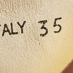 مملوكة مسبقًا Miu Miu Gold Coarse Glitter Flat Slides Size 35