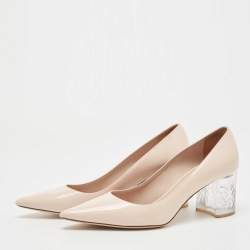 مملوكة مسبقًا Miu Miu Light Pink Patent Leather Pumps Size 35