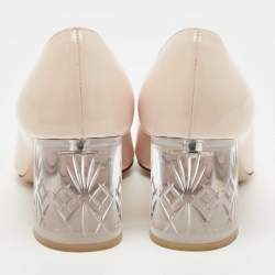 مملوكة مسبقًا Miu Miu Light Pink Patent Leather Pumps Size 35