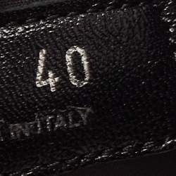 Miu Miu Black Stretch Knit Crystal Embellished Run Sneakers Size 40