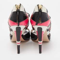 Miu Miu Multicolor Leather Ankle Strap Sandals Size 39