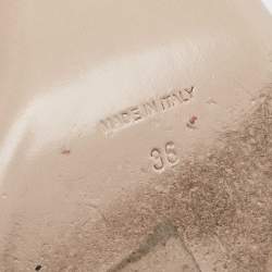 Pre Owned Miu Miu Black/Transparent PVC and Satin Slide Sandals Size 36