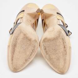 Miu Miu Tricolor Leather Cut Out Pumps Size 38.5