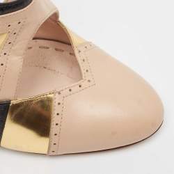 Miu Miu Tricolor Leather Cut Out Pumps Size 38.5