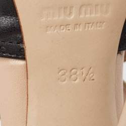 Miu Miu Tricolor Leather Cut Out Pumps Size 38.5