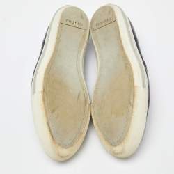 Miu Miu Black Patent Leather Slip On Sneakers Size 41