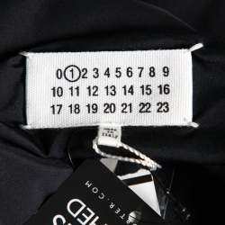 MM6 Maison Margiela Black Jersey Overlay Detail Long Sleeve Bodysuit M