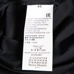 MM6 Maison Margiela Black Jersey Overlay Detail Long Sleeve Bodysuit M