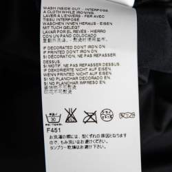 MM6 Maison Margiela Black Jersey Overlay Detail Long Sleeve Bodysuit M