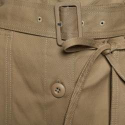 Pre Owned MM6 Maison Margiela Beige Denim Pocket Detailed Skirt M