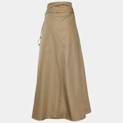 Pre Owned MM6 Maison Margiela Beige Denim Pocket Detailed Skirt M