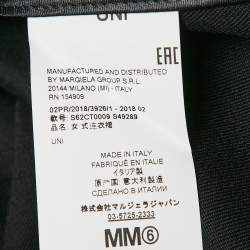 MM6 Maison Margiela Black Wool Blend Gabardine Midi Dress One Size 