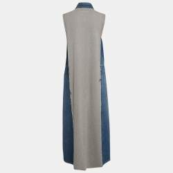 MM6 Maison Margiela Blue Denim Sleeveless Long Dress L