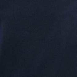 Pre Owned MM6 Maison Margiela Dark Blue Cotton Knot Detail Short Dress One Size