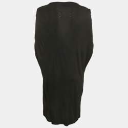 Pre Owned MM6 Maison Margiela Black Jersey Mini Dress M