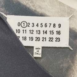 MM6 Maison Margiela Grey Printed Crepe Shift Dress M