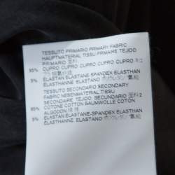 Pre Owned MM6 Maison Margiela Black Mesh Panel Overlay Oversized Midi Dress XS