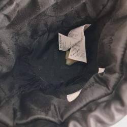 MM6 Maison Margiela Beige Black Shearling MM6 bucket bag