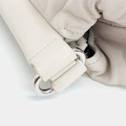 MM6 Maison Margiela White Leather Glam Slamback Medium