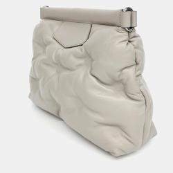 Pre Owned MM6 Maison Margiela Grey Leather Glam Slam Bag