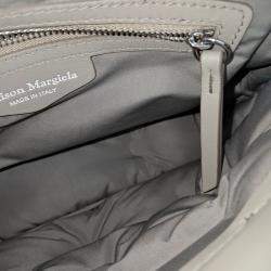 Pre Owned MM6 Maison Margiela Grey Leather Glam Slam Bag