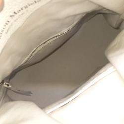 Pre Owned MM6 Maison Margiela White Leather 5AC bag medium
