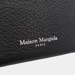 Pre Owned MM6 Maison Margiela Black Leather card wallet