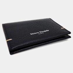 Pre Owned MM6 Maison Margiela Black Leather card wallet